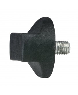 WENTEX Rotary Knob for Drape Support M10 x 12 mm - black