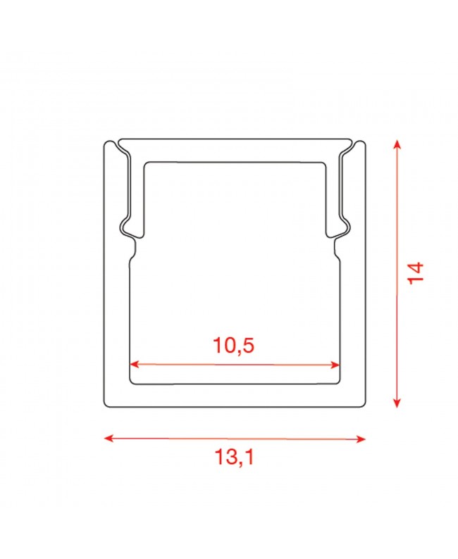 ARTECTA Profile Pro 35 Surface/Recessed Silver Zubehör für Strips & Tube lights