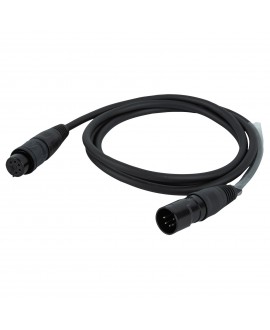 DAP FLR75 - IP65 DMX/AES-EBU XLR/M 5P to XLR/F 5P Rean RCX5 connectors 1.5 m DMX Kabel