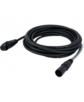 DAP FLR75 - IP65 DMX/AES-EBU XLR/M 5P to XLR/F 5P Rean RCX5 connectors 6 m DMX Kabel