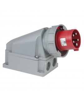 PCE CEE 63 A/400 V 5P Wallmount - Male CEE Cable Connectors