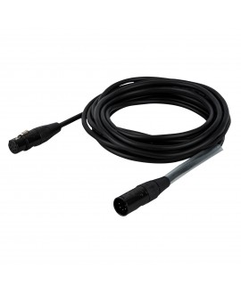 DAP FLR08 - DMX/AES-EBU XLR/M 5P to XLR/F 5P 6 m - Silver plated DMX Kabel