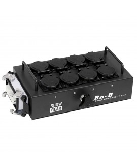 SHOWGEAR BO-8-S1 8 Schuko's and 1x 16-pin connector