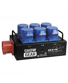 SHOWGEAR BO-6-PWC CEE 16 A to 6 x CEE 16 A