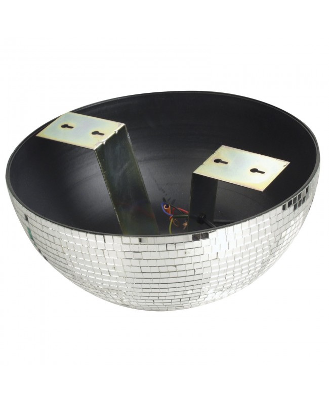 SHOWGEAR Half Mirror Ball 40 cm half Mirror Ball for wall and Ceiling Mounting with motor