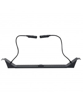 SHOWGEAR 19 Inch Rackmount Light 1U - 2x LED bianco a collo d'oca