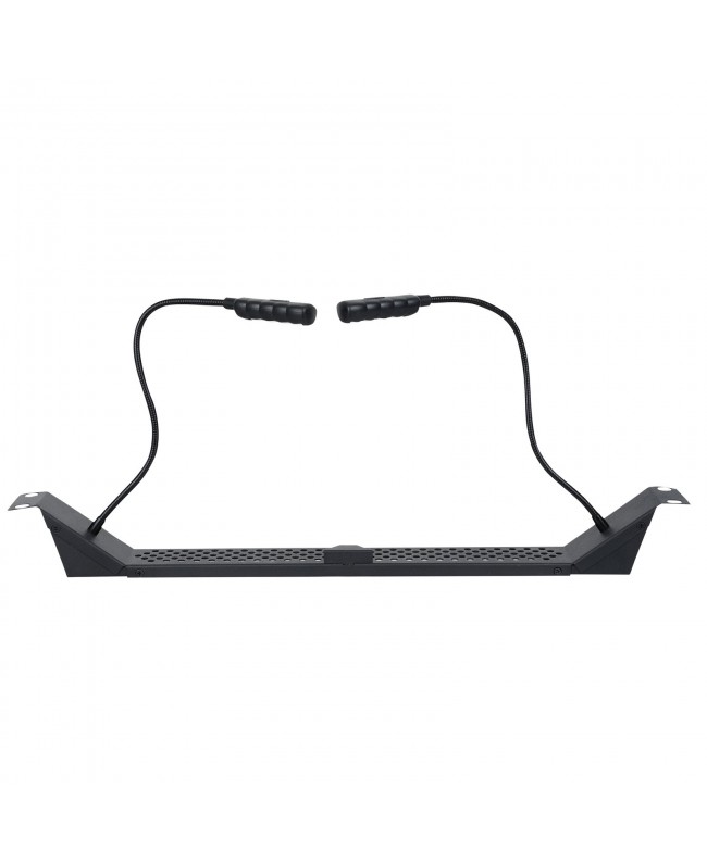 SHOWGEAR 19 Inch Rackmount Light 1U - 2x white goose LED