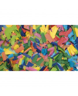SHOWGEAR Confetti - Rectangle Multicolour, 55 x 17 mm, 1 kg, flameproof and biodegradable
