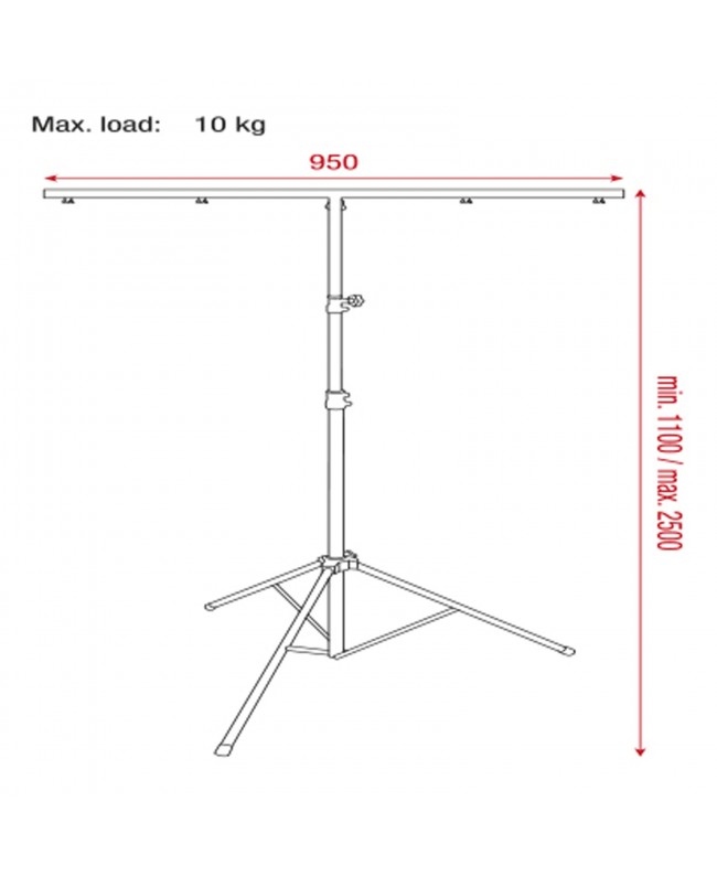 SHOWGEAR Light Stand Lite Supporti per luci
