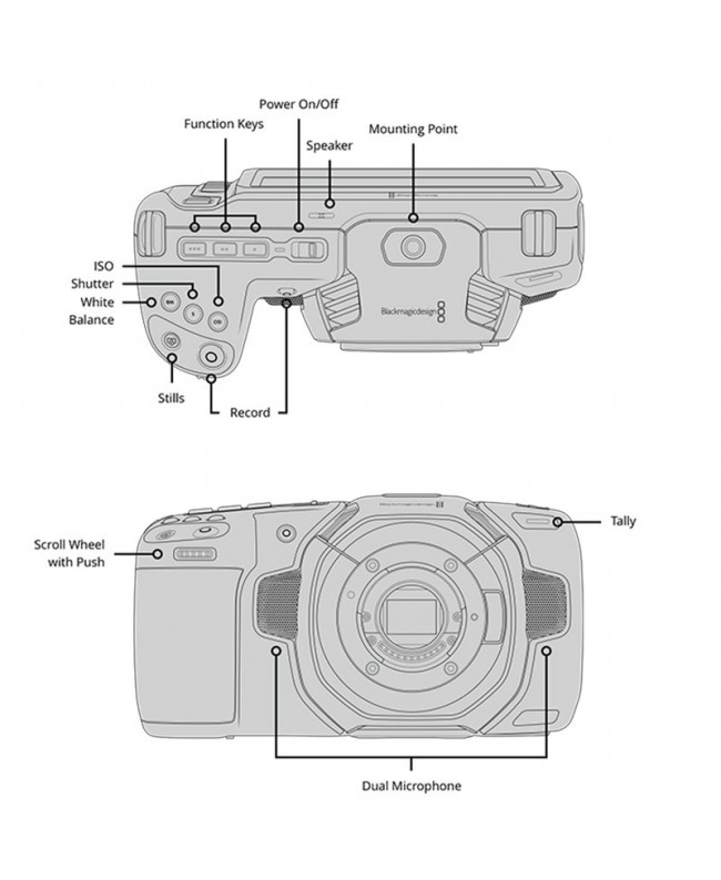 Blackmagic Design Pocket Cinema Camera 4K Digital Film Cameras