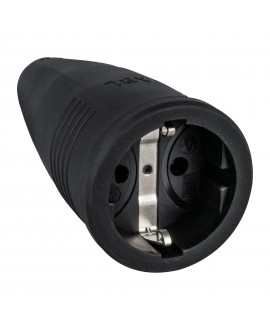 ABL Rubber Schuko Connector Female 240 V - CEE 7/VII