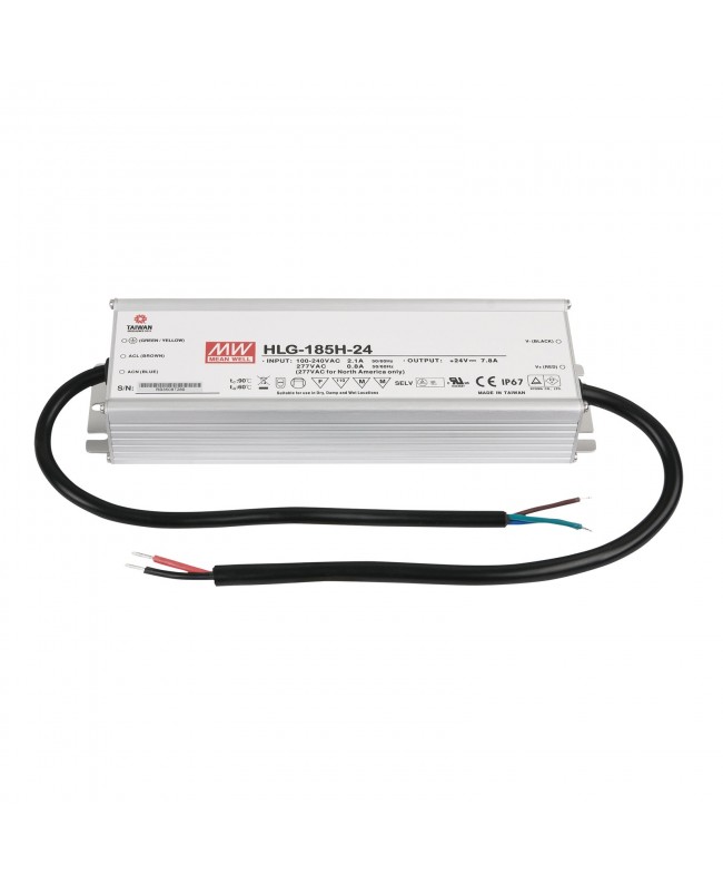 MEANWELL LED Power Supply - 185 W - 24 V DC Strip Trafos & Controller