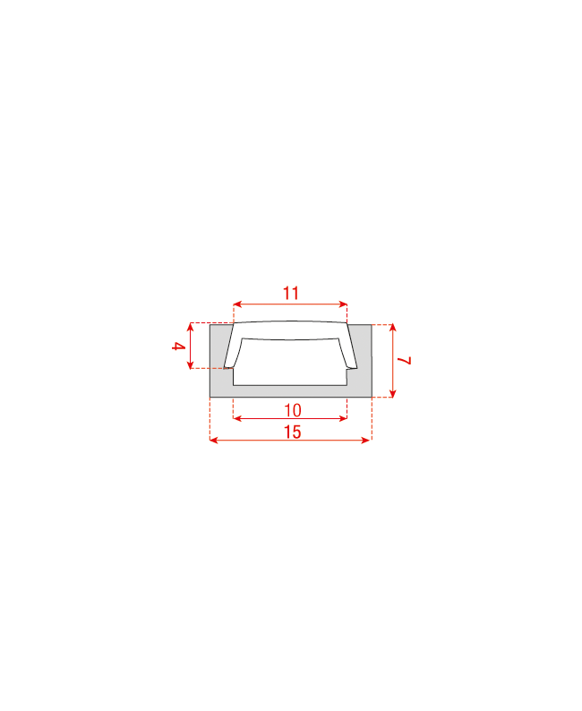 ARTECTA Profile 15 Surface Accessori per strisce & luci a tubo