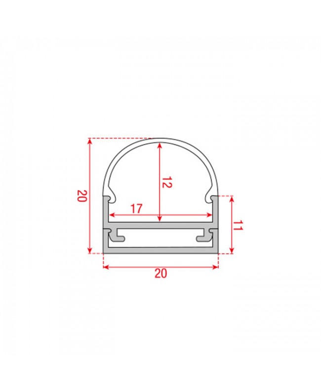 ARTECTA Profile Pro 10 Surface Accessori per strisce & luci a tubo