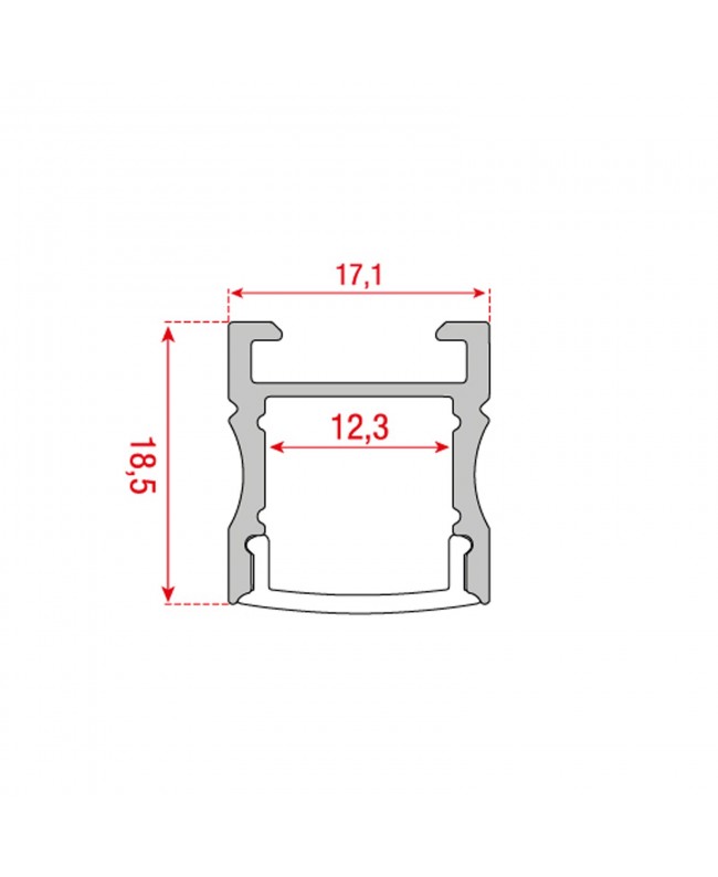 ARTECTA Profile Pro 29 Accessori per strisce & luci a tubo