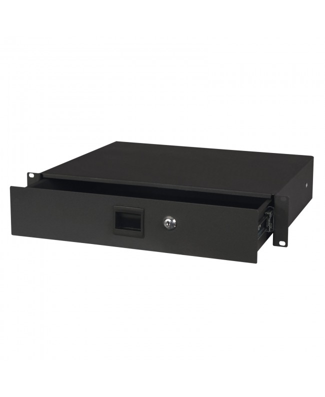 SHOWGEAR 19 Inch Drawer with keylock 2U (483 x 350 x 88 mm, LxPxA)/6,7 kg Cassetti
