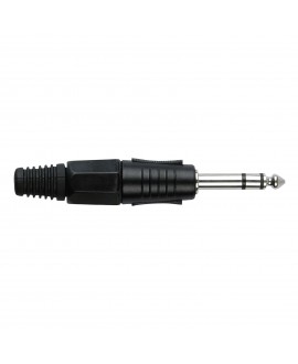 DAP 6.3 mm Jack Plug Stereo Black housing Cappuccio finale nero Connettori volanti Jack