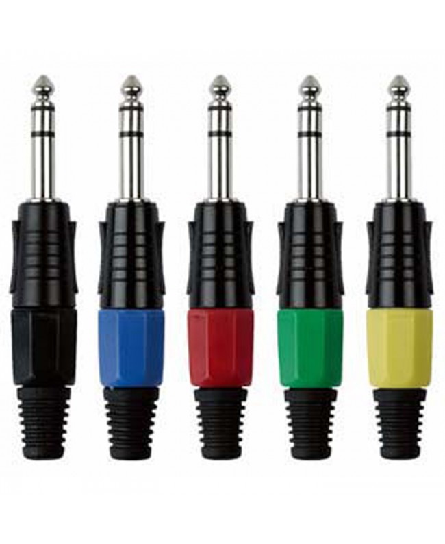 DAP 6.3 mm Jack Plug Stereo Black housing Cappuccio finale nero Connettori volanti Jack
