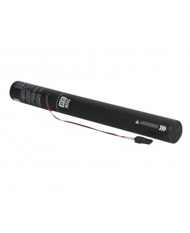 SHOWGEAR Electric Confetti Cannon 50 cm, silver metallic, flameproof