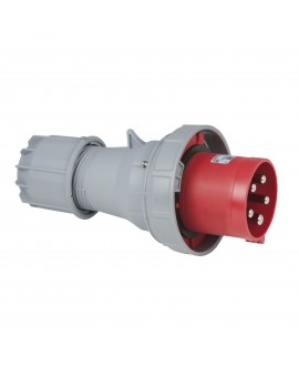 PCE CEE 125 A/400 V 5P Plug Male Red CEE Kabelsteckverbinder