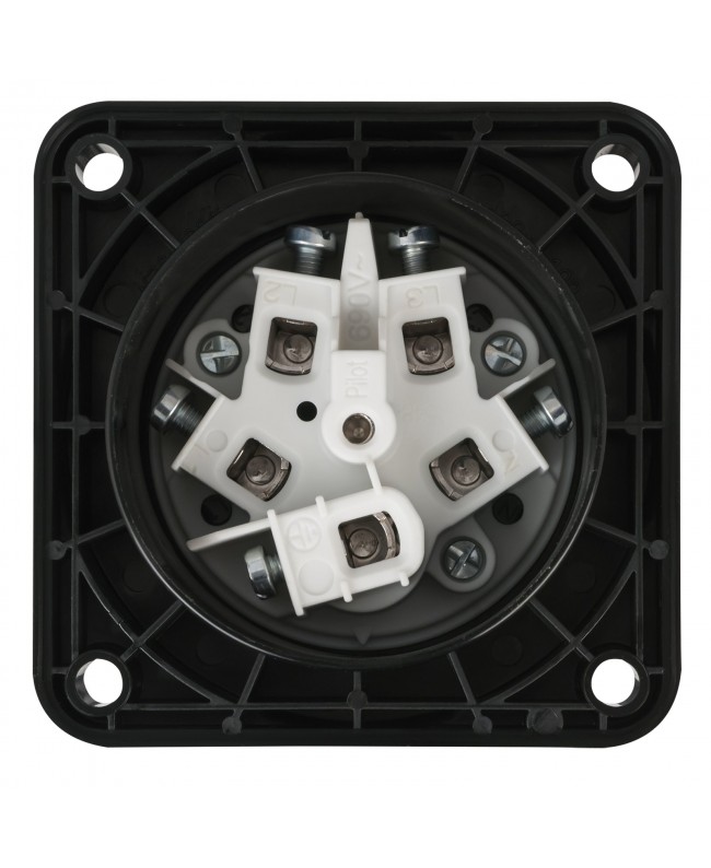 PCE CEE 63 A/400 V 5P Socket Male Black