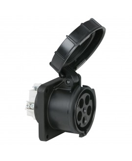 PCE CEE 63 A/400 V 5P Socket Female Black CEE Cable Connectors