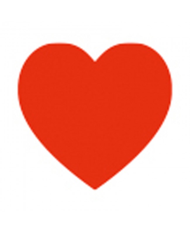 SHOWGEAR Handheld Confetti Cannon Pro 80 cm, red hearts, flameproof and biodegradable