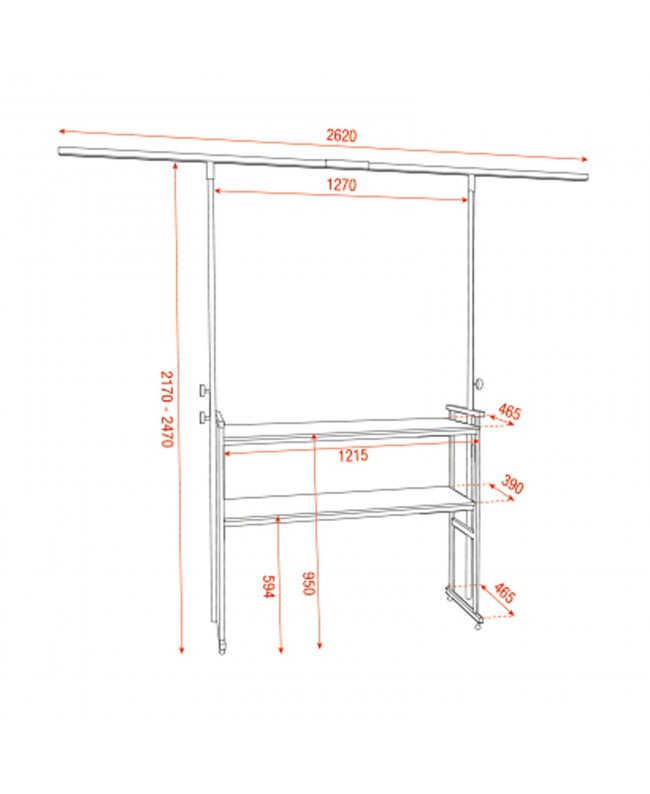 SHOWGEAR Mammoth DJ Stand Set DJ Tables