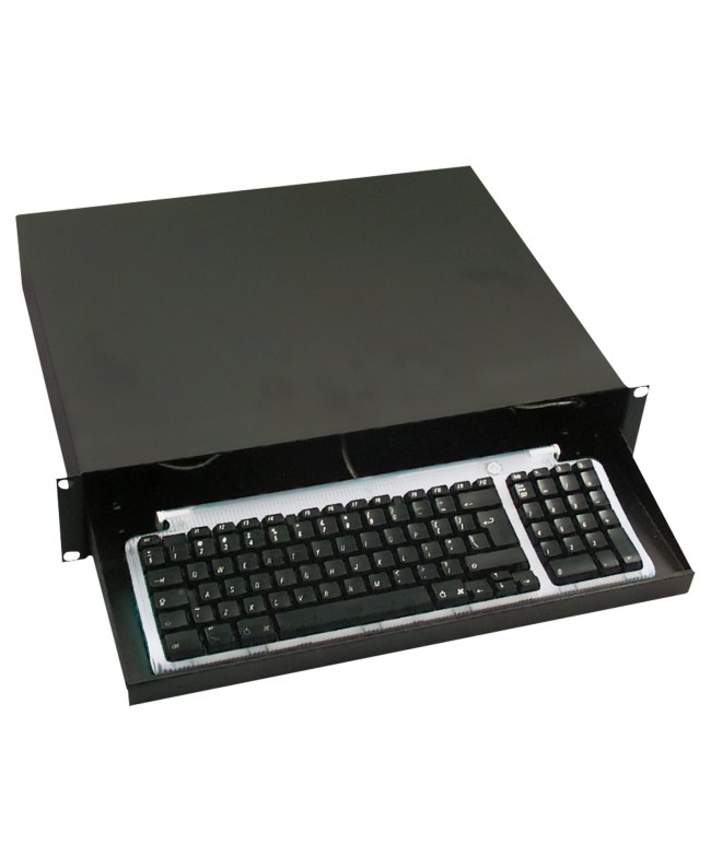 SHOWGEAR 19 Inch Keyboard Drawer 2U - Panel for Computer Keyboard Schubladen