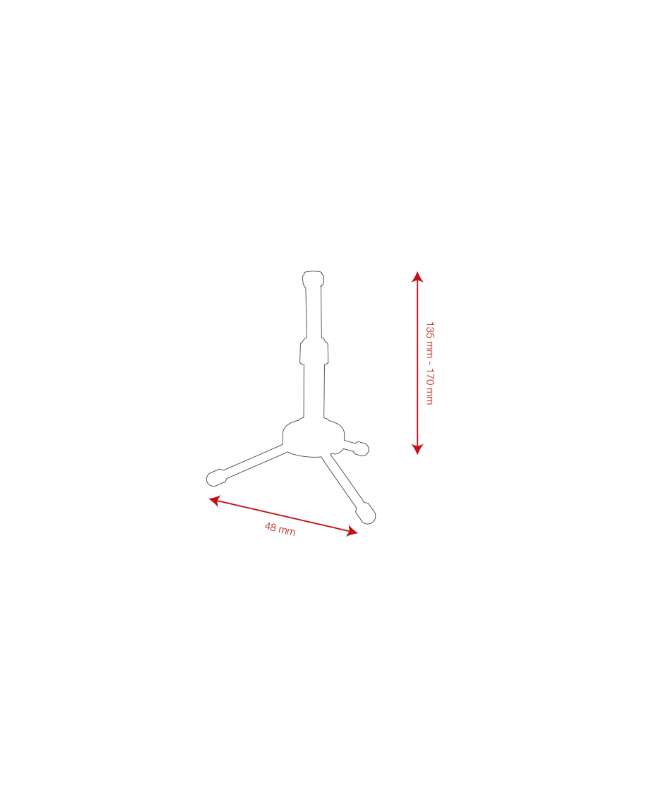 SHOWGEAR Desk Microphone Stand - Mini Tischstative