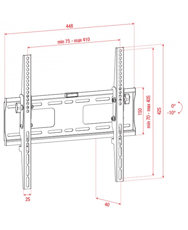 SHOWGEAR PLB3255 TV Wall Mount