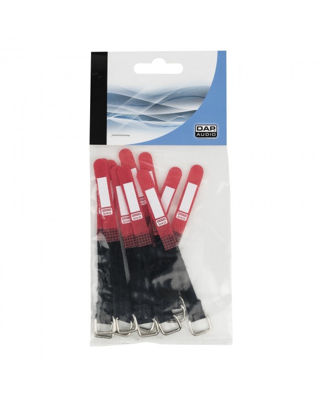 SHOWGEAR Hook and Loop Fastener Red Cable Ties