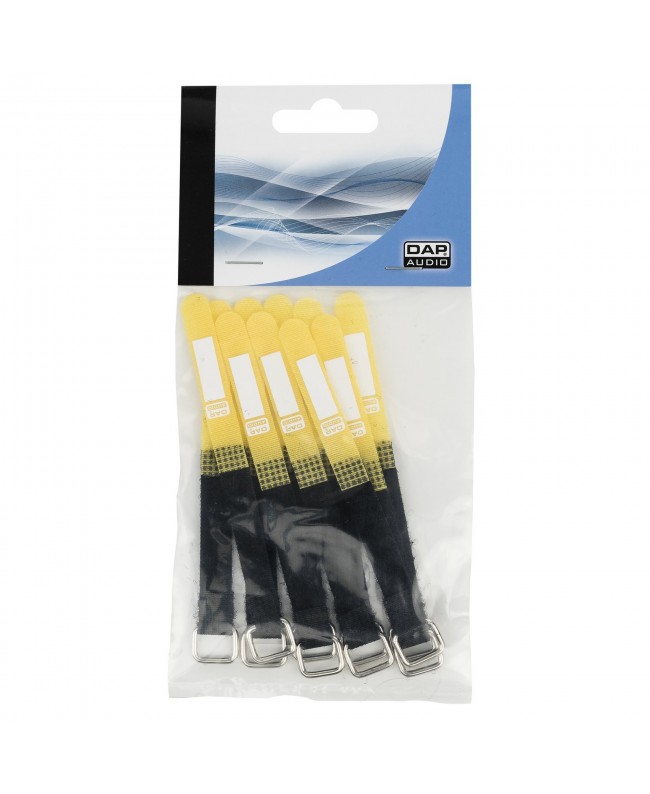 SHOWGEAR Hook and Loop Fastener Yellow Kabelbinder