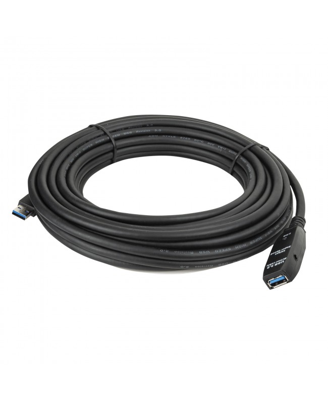 DAP USB 3.0 Active Extension Cable black, male - female 20 m - nero - maschio - femmina Cavi USB