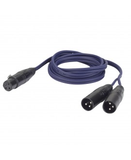DAP FL39 - bal. XLR 3P, female to 2 x XLR 3P male 1,5 m