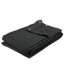 SHOWGEAR Backdrop Dekomolton 160 g/m² Black - 300 x 400 cm (W x H) Molton & Stage Fabrics