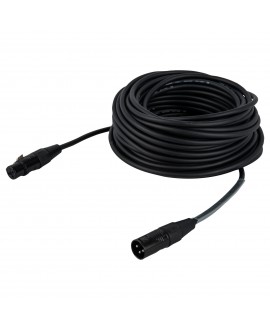 DAP FLR09 - DMX/AES-EBU XLR/M 3P to XLR/F 3P 20 m - Silver plated DMX Cables