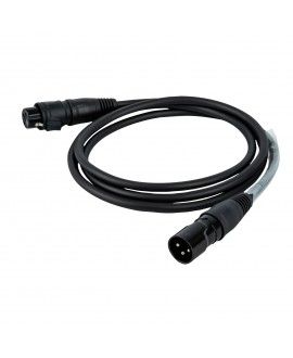 DAP FLR73 - IP65 DMX/AES-EBU XLR/M 3P to XLR/F 3P Rean RCX3 series 1.5 m DMX Cables