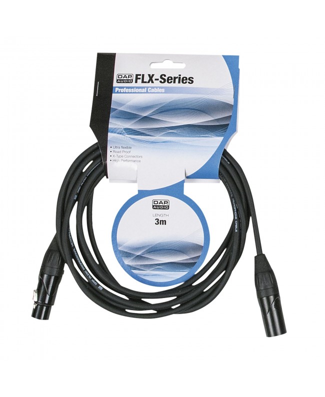DAP FLX01- bal. XLR/M 3P to XLR/F 3P Tipo X
