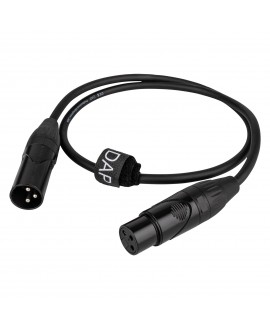 DAP FLX01- bal. XLR/M 3P to XLR/F 3P X-type 0.75 m