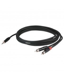 DAP FLX30 - Stereo mini-jack to 2 RCA male corpo jack a incasso - 6m