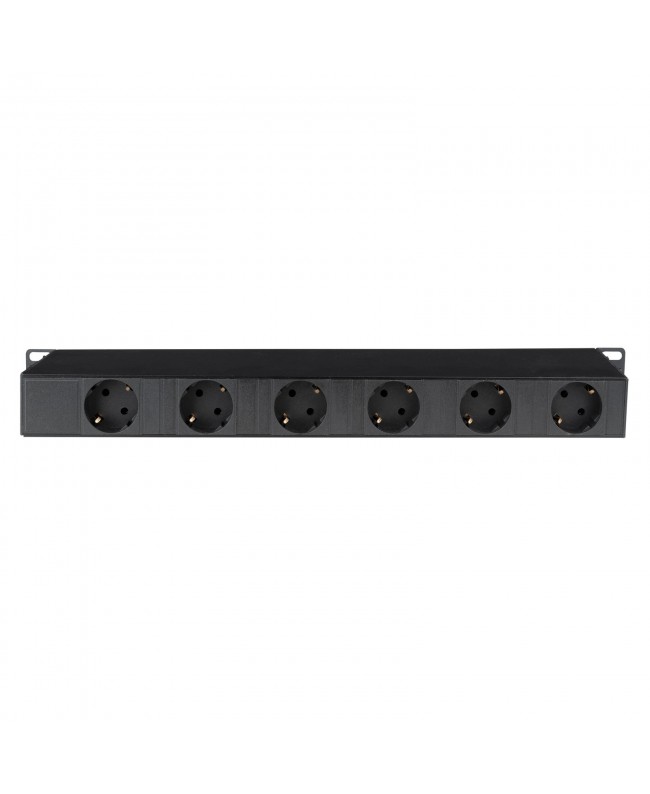 SHOWGEAR 19 1U Socketstrip 6 zone Ciabatte 19"
