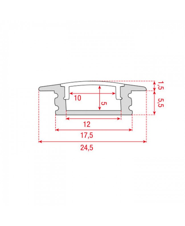 ARTECTA Profile Pro 1 Recessed Accessori per strisce & luci a tubo