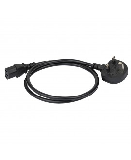 DAP UK BS13 to IEC C13 plug 3x 1.0 mm²