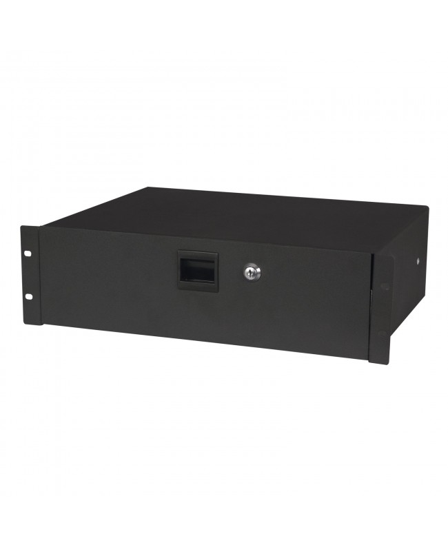 SHOWGEAR 19 Inch Drawer with keylock 3U (483 x 350 x 132 mm, LxPxA)/7,7 kg Cassetti
