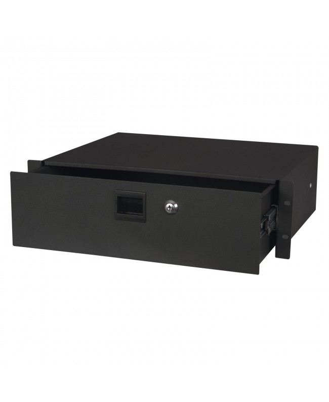 SHOWGEAR 19 Inch Drawer with keylock 3U (483 x 350 x 132 mm, LxPxA)/7,7 kg Cassetti