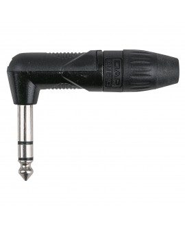 DAP 6.3 mm Right-angle Jack X-type Stereo Black Jack Cable Connectors
