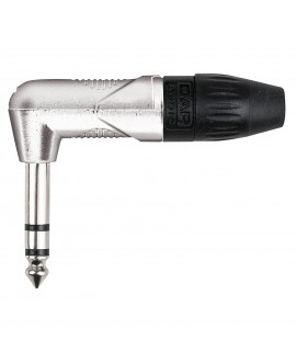DAP 6.3 mm Right-angle Jack X-type Stereo Silver Jack Cable Connectors