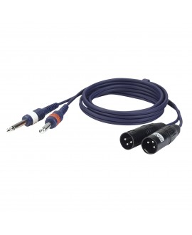 DAP FL44 - 2 unbal. Jack mono L/R to 2 XLR/M 3P 1,5 m Cavi sbilanciati