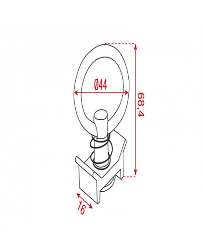 SHOWGEAR Single Stud Flying Point Flyware